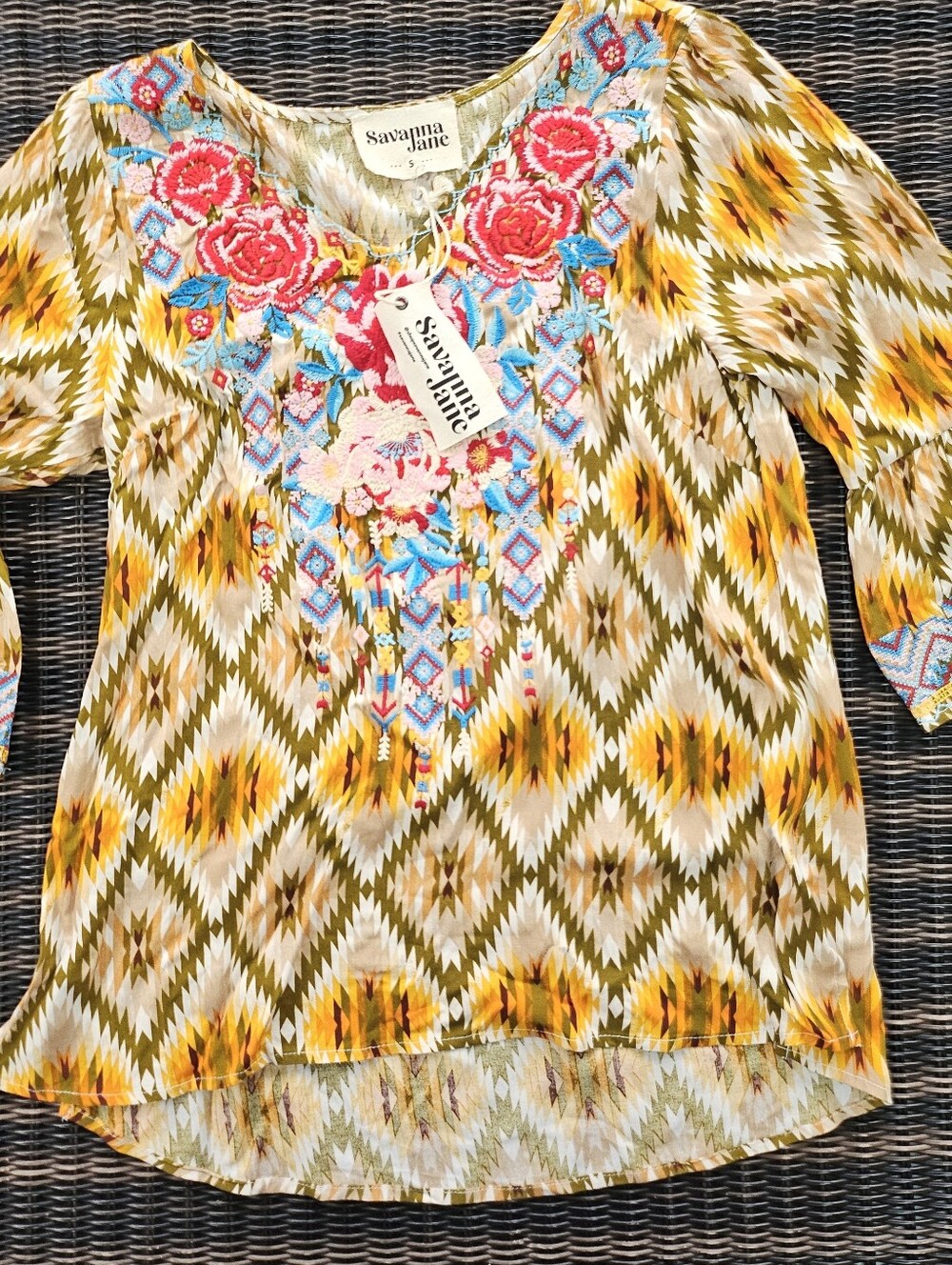 Savanna Jane Floral Embroidered Tunic